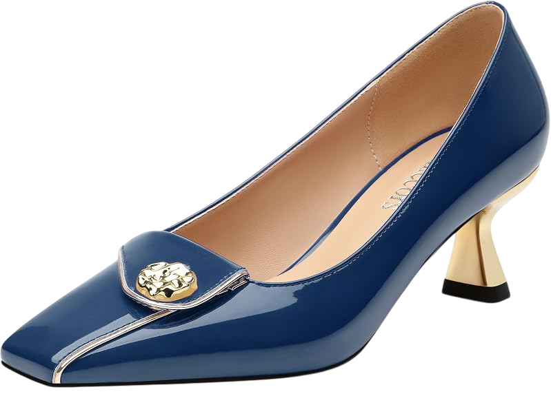Kitten Heels Square Toe by Alex Marie Shoes